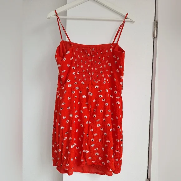 Wilfred Red Floral Mini Dress - Picture 3 of 5